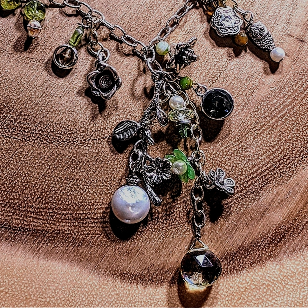 Handmade Charm Necklace Sterling Silver, Personalized.